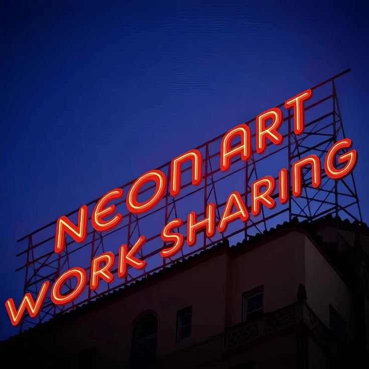 Neon Art Work Sharing